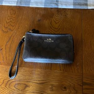 Coach signature wristlet